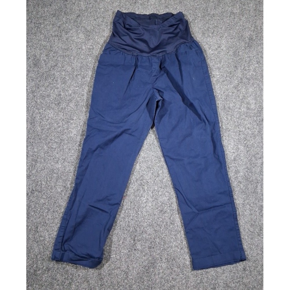 Belly by‎ Design Over Belly Maternity Pants Med Navy Blue Size Small